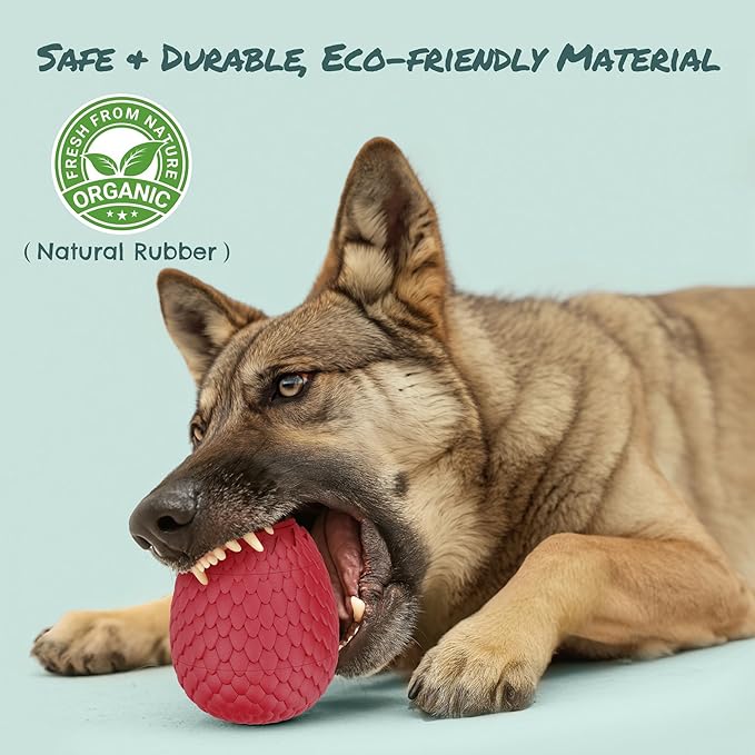 Enrichment Frozen Treat Toy for Dogs - 2-in-1 Dog Licking Toy & Dispensing Dog Puzzle Toy, Fillable Rubber Interactive Toy, Keeps Them Busy, Reduces Anxiety, Safe & Easy to Clean Red-PawvioPets