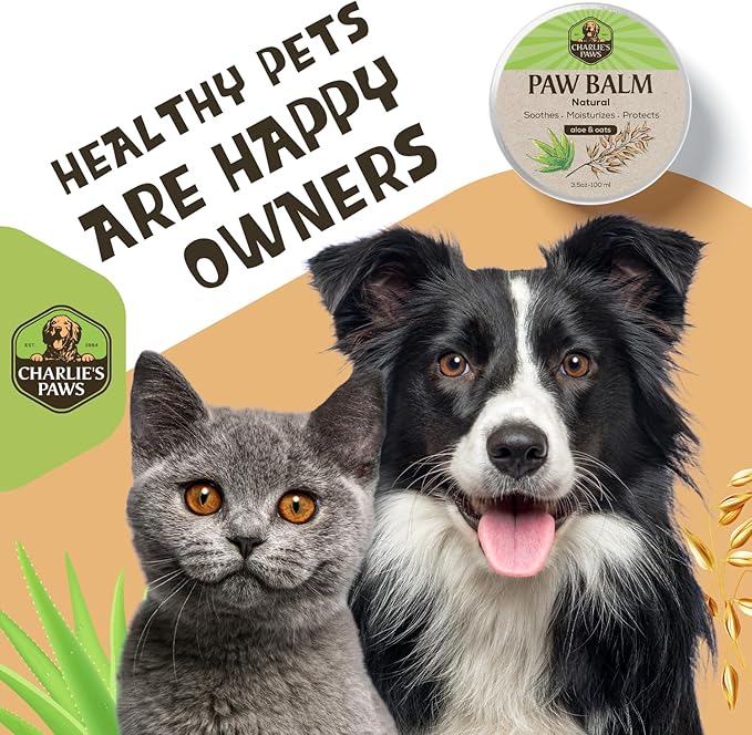 2 Pack Paw Balm 100% Natural Oil Aloe Oats Vanilla for Dog and Cat Paw Pad Balm Dog Nose Balm Paw Moisturizer Wax for Dog Pet Puppy Protect Dry Cracked Paw Foot Heals Restores Paw Elbows 3.5 Oz-PawvioPets