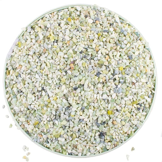 7lb Jade Bean Pebbles,1/4 Inch Cactus Bonsai DIY Rocks, Natural Succulent Rock and River Rocks Decorative for Aquariums, Vases, Terrarium, Outdoor Gardening, Top Dressing for Potted Plants-PawvioPets