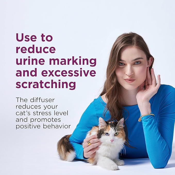COMFORT ZONE Value Kit: 3 Cat Calming Diffusers & 6 Refills; Cat Pheromones Help Anxiety; Reduce Stress, Urine Marking, Scratching-PawvioPets