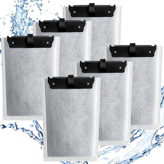 driamor 6 Pack Medium Filter Cartridges Replacement Compatible with Whisper 10i/IQ10/PF10 Aquarium Filter 5-10 Gallons-PawvioPets