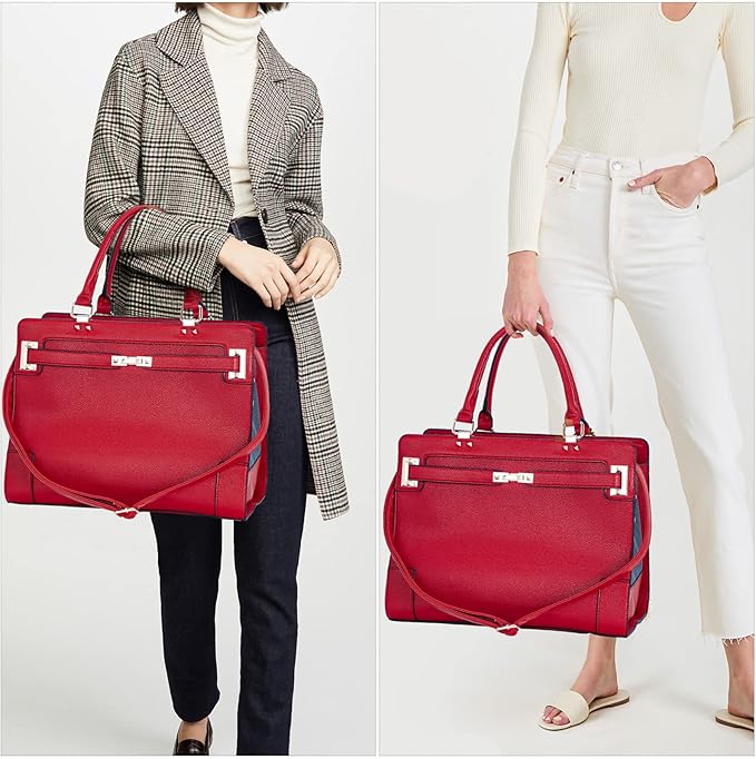 Fashion Pet Carrier Dog Cat Carrier Purse Soft-Sided Leather Handbag Pet Tote Bag for Small Dogs Puppy and Cats TSA Airline Approved (Red)-PawvioPets