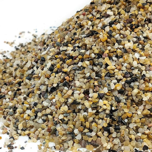 2 lbs Aquarium Sand. 1/16 Inch Coarse Pea Gravel for Fish Tank Substrate, Terrariums, Vase, Plant, Soil Cover and Outdoor Landscaping Small River Stones-PawvioPets