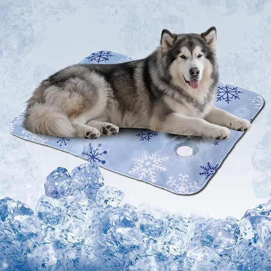 Dog Cooling Mat, Cooling Mat for Dogs & Cat, Provides Instant Relief for Small, Medium, Large Dogs, Washable, Non-Slip Design, Perfect for Hot Summer Days to Keep Pets Comfortable (L 23.6''*35.4'')-PawvioPets