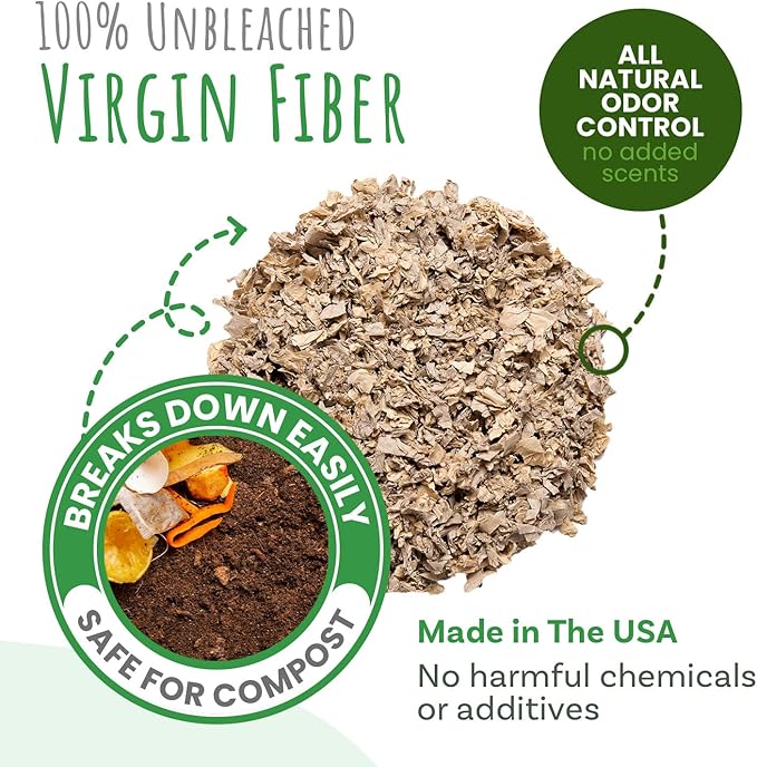 Small Pet Select Premium Small Animal Bedding, Natural Soft Paper Bedding for Small Indoor and Outdoor Pets, Made in USA, Jumbo Size 178 L Pack-PawvioPets