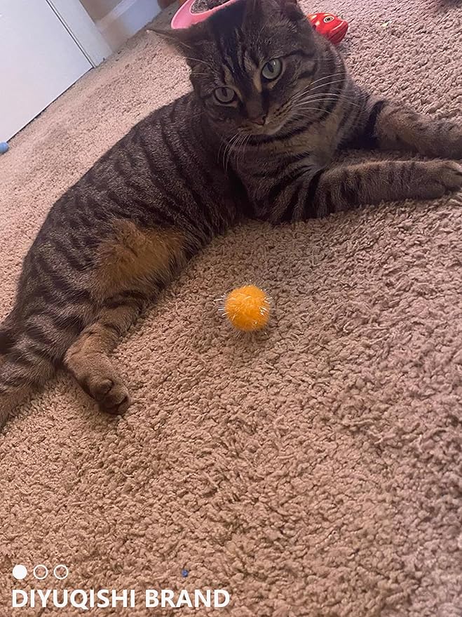 50-Pack Soft Cat Toy Balls – Fun Playtime & Exercise for All Cats (1.5 inch, Cat Toys Mega Set)-PawvioPets