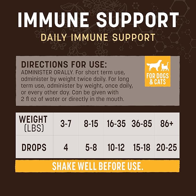 Earth Animal Herbal Remedies | Immune Support | 2 fl oz-PawvioPets