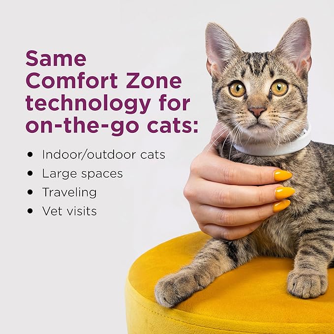 Comfort Zone Cat Calming Collar Value Pack: 4 30-Day Calming Collars for 120 Days of Calm; Cat Pheromones Help Anxiety, Reduce Stress, Urine Marking, Scratching; Indoor or Outdoor Cats; Long-Lasting-PawvioPets