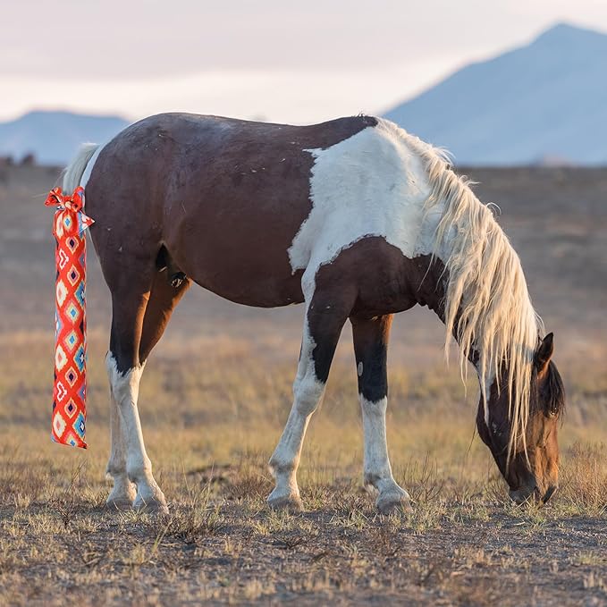 4 Pcs Horse Tail Bag Stretchy 22" Breathable with 2 Strands to Keep Clean and Protected Grooming Supplies-PawvioPets