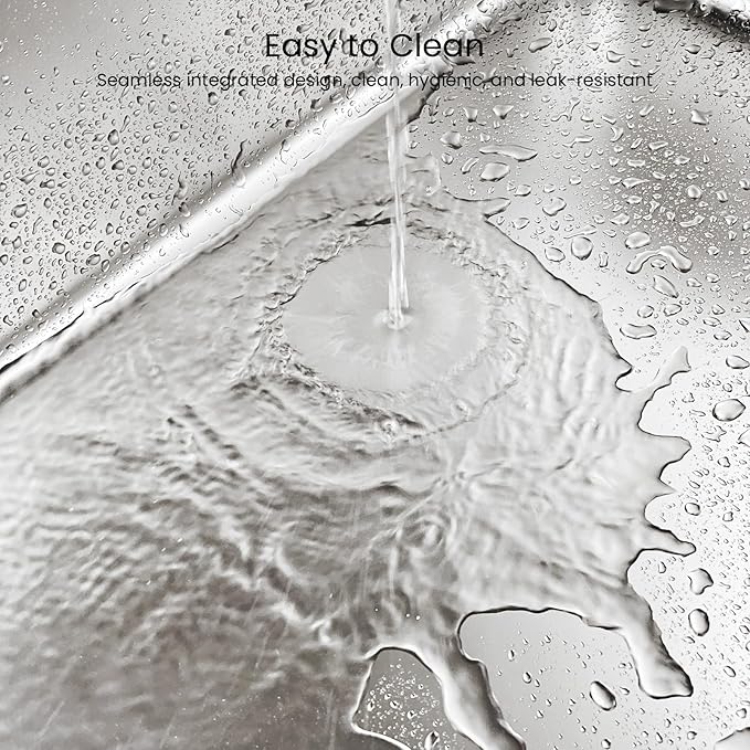 Enclosed Stainless Steel Cat Litter Box 13.8” High Sides, Extra Large Litter Box for Big Cats, XL Metal Kitty Litter Pan Pet Toilet with Wheels for Easy Mobility, Anti-Leakage, Non-Sticky, Easy Clean-PawvioPets