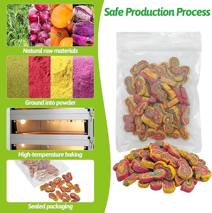 Fhiny Rabbit Chew Toys Mixed Forage Beetroot Carrot and Pumpkin Bunny Treats for Hamsters Guinea Pigs Chinchillas and Other Small Rodents Teeth Grinding (0.57lb/260g)-PawvioPets