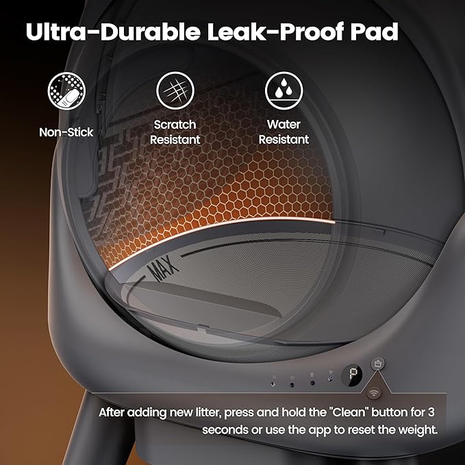 Automatic Cat Litter Box for Cats, Self Cleaning Litter Box, 65L Robot with APP Control, Safety Protection, 1 Roll Garbage Bags-PawvioPets