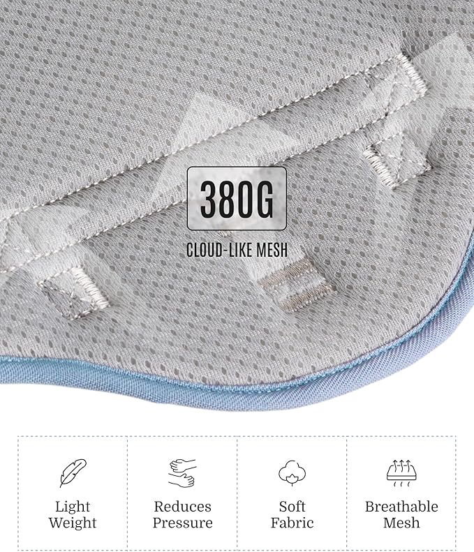 2025 New Edition, Fei & Eve MagEase Dog Harness - 3-Second Magnetic Buckles | 3-Point No-Pull Control | Heavy-Duty 900D Nylon | Dual Safety Handles | Breathable Mesh | Adjustable Fit | Medium, Blue-PawvioPets