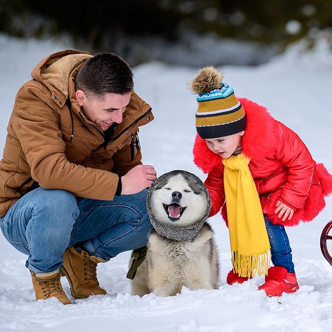 Dog Noise Cancelling Ear Muffs No Flap Ear Wraps for Dogs-PawvioPets