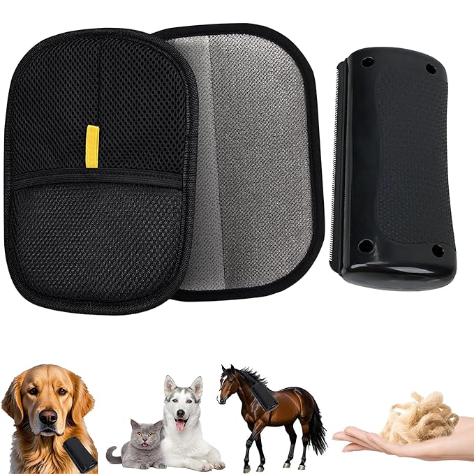 Deshedding Dog Brush and Grooming Tool, Pet Hair Remover tool for Shedding, Grooming Brush for Dogs, Cats, Rabbits, and Horses with Long or Short Hair-PawvioPets