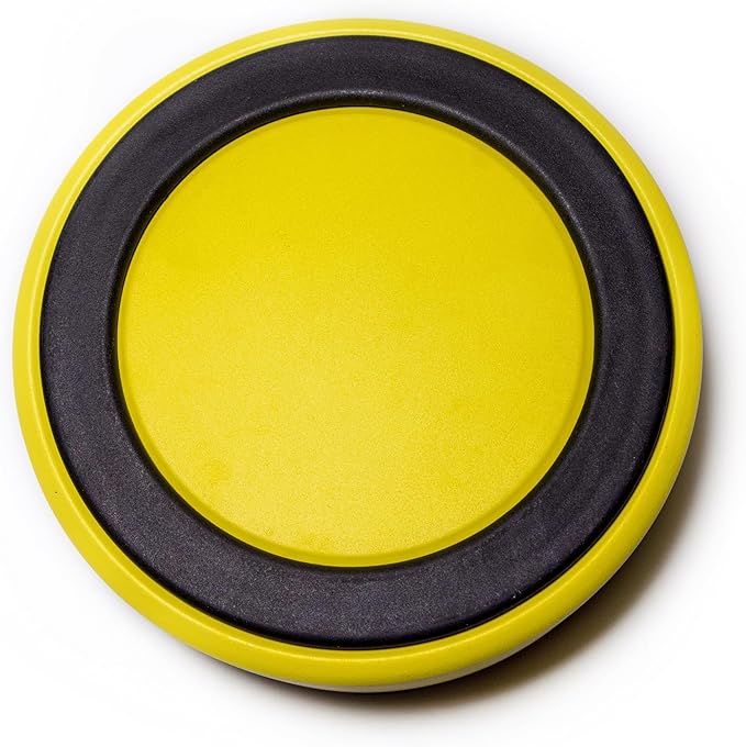 Dog Bowl - Vacuum Insulated Keeps Water Cool, Non-Slip Base, Easy Clean Interior, Durable Stainless Steel, Multiple Colors, Ideal for Travel, 32 Oz - Pet Bowl (Yellow)-PawvioPets