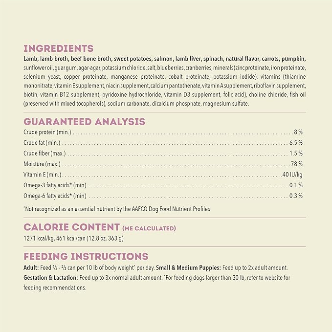 ACANA Premium Pate in Bone Broth Grain-free Wet Dog Food Lamb Recipe 12.8oz Cans (12 Count)-PawvioPets