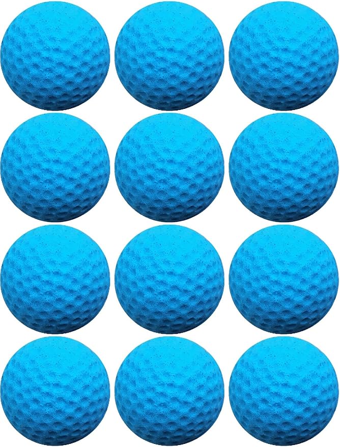 Cat Golf Balls for Indoor Cats Toy Ball Kitten Toys Interactive Cat Ball Sponge Foam Sponge Soccer Balls (Blue)-PawvioPets