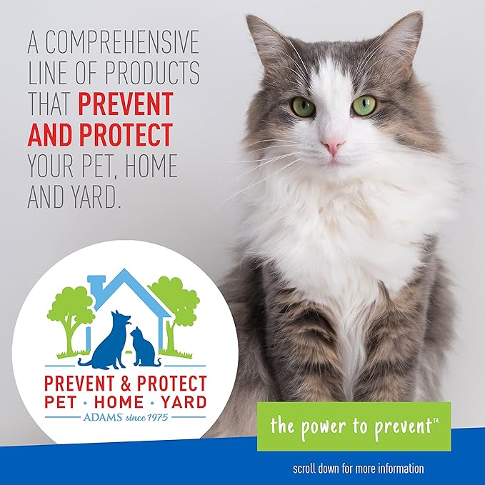Adams Plus Yard Spray ; Kills Mosquitoes, Fleas, Ticks, Ants, And Many Other Listed Nuisance Pests in Outdoor Areas ; Treats Up to 5,000 Square Feet ; Easy To Use Hose-End Spray ; 32 Fl Oz-PawvioPets