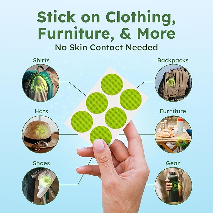 BugMD Squito Stickers Mosquito Repellent Patch for Adults (234 Stickers), Safe & Effective Insect Repellent Patches for Toddlers, Kids, Camping, Beach & Outdoor Essentials-PawvioPets