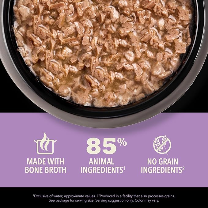 ACANA Chunks in Broth Wet Cat Food Chicken & Salmon Recipe for Kittens 3oz Cans (12 Count)-PawvioPets