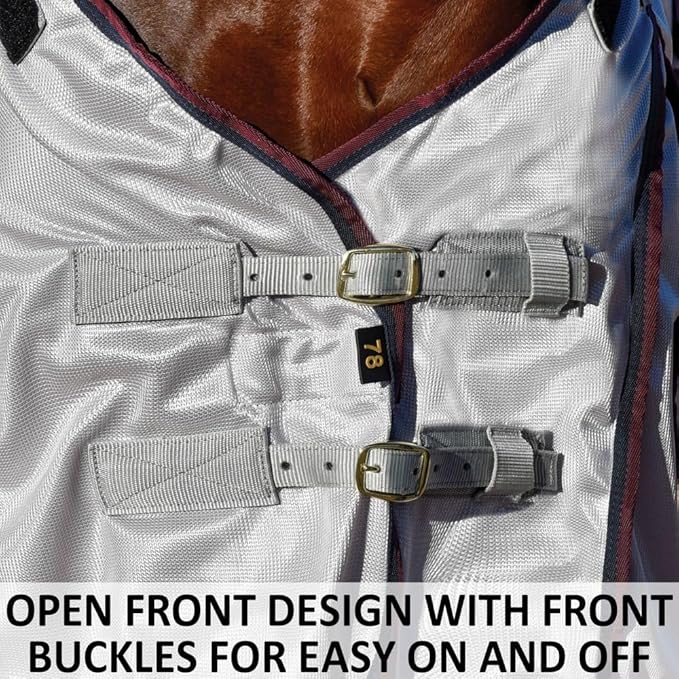 Dura-Tech RipGuard Adjusta-Fit Horse Fly Sheets | Self-Repairing Durability | Enhanced UV & Insect Protection | Ideal for All Horse Breeds-PawvioPets