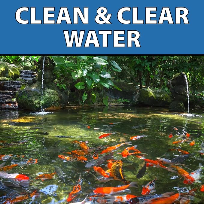 CrystalClear BioClarifier Small Pond & Water Garden Clarifier & Cleaner, Cloudy Water Beneficial Microbe Treatment, Fish, Plant & Pet Safe, 24 Packets-PawvioPets