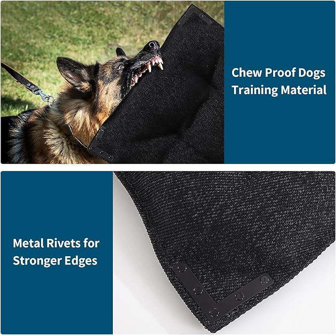 BALAPET Chew Proof Dog Bed with Metal Rivet Corner for Large Dogs, Stable Kennel Pad Mat for Teething Puppy, Durable Indoor Outdoor Crate Pad for Medium Dog Crates, 41"x28"-PawvioPets