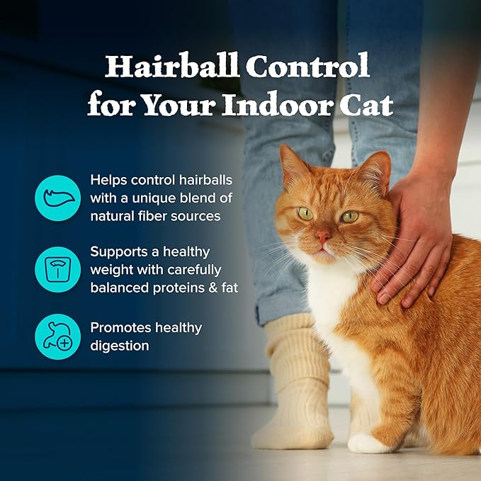 Blue Buffalo Wilderness High Protein Indoor Hairball Control Chicken Dry Cat Food for Adult Cats, Grain-Free, 5 lb. Bag-PawvioPets