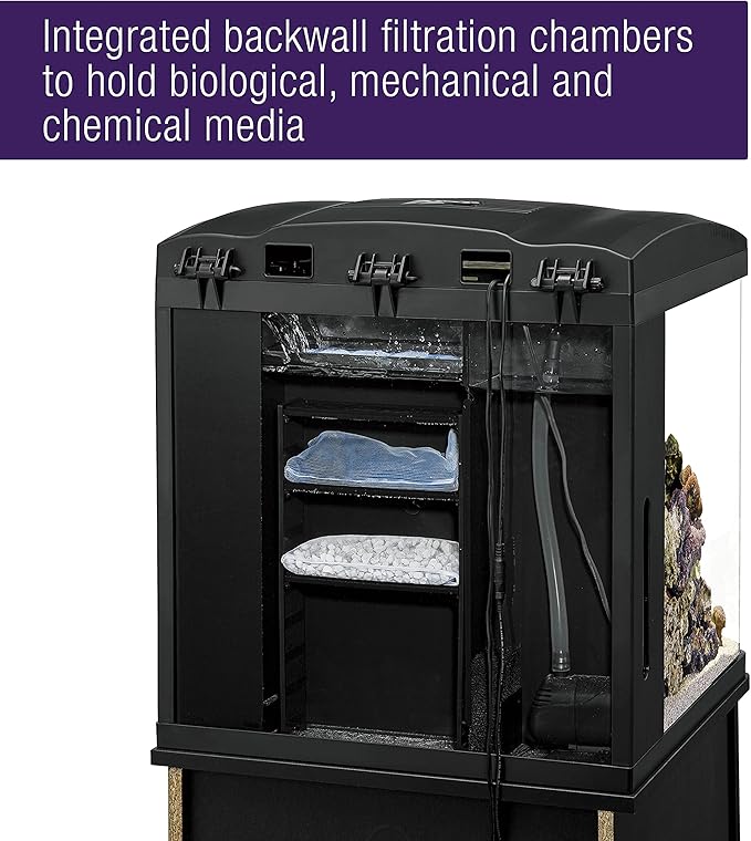 Coralife LED BioCube Aquarium Fish Tank Kit for Saltwater, Marine, Reef or Live Plants, 32 Gallon-PawvioPets