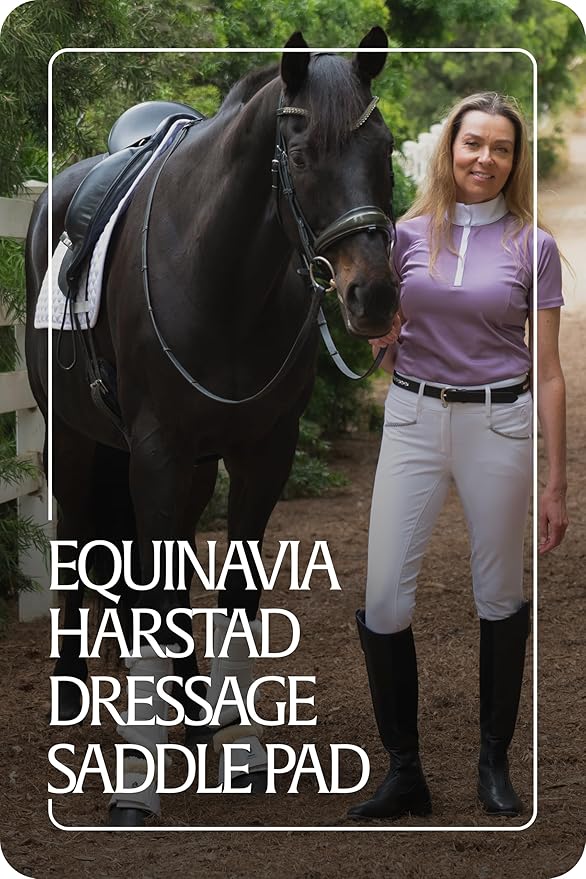 Equinavia Harstad Dressage Saddle Pad | Classic & Durable | Moisture-Wicking Tricot Backing-PawvioPets