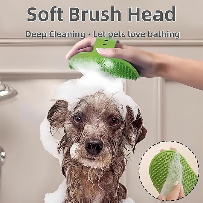 4-Pack Silicone Cat Brush Set, Pet Scratcher and Massager – Adjustable Pet Deshedding Brush, Bath Brush for Cats and Dogs, Suitable for Furniture Legs & Corners (4PCS (2 Yellow + 2 Green))-PawvioPets