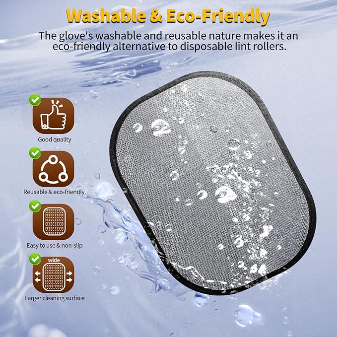 2Pcs Pet Hair Removal Glove for Dogs & Cats, Newly Upgraded Reusable Electrostatic Pet Hair Gloves, Pet Hair Remover Tool for Clothing, Couch, Carpet, Car Seat-PawvioPets