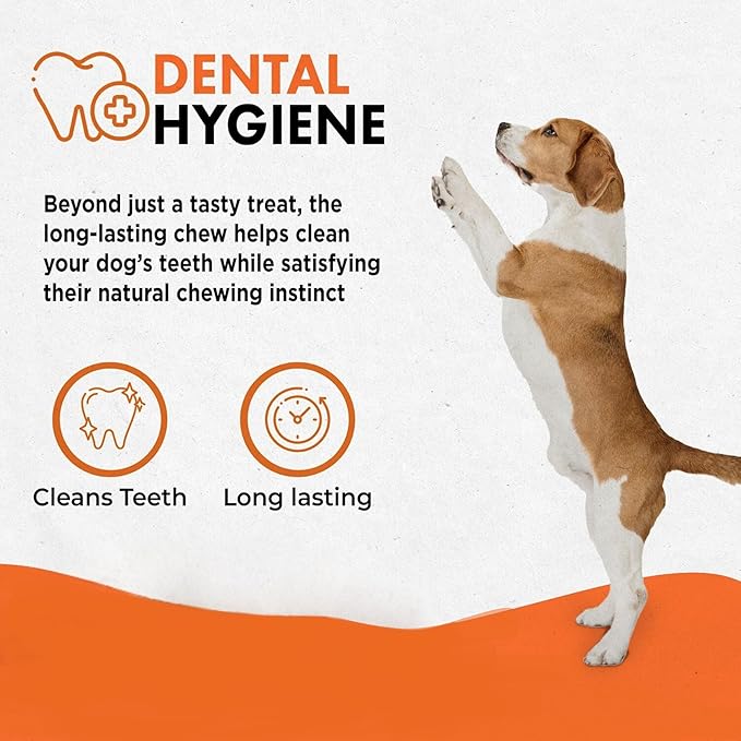 Canine Naturals Peanut Butter Chew - 100% Rawhide Free Dog Treats - Made with Real Peanut Butter - All-Natural and Easily Digestible - 5 Pack of 7 Inch Large Rolls for Dogs 50-75lb-PawvioPets