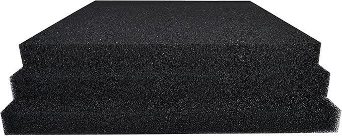 ALEGI Aquarium Sponge Filter Pad, Bio Filter Media Foam Sponges, Cut-to-Size Foam for Fish Tank (20"x20"x1.57" (50PPI))-PawvioPets