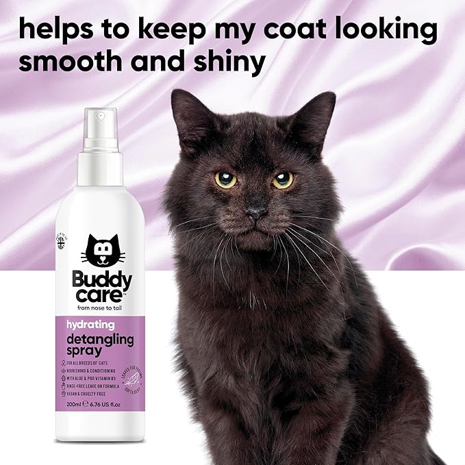 Detangling Spray for Cats - Effective Cat Matted Fur Remover and Detangle Spray to Promote a Healthy Coat, Easily Removes Matted Hair for a Smooth and Shiny Coat-PawvioPets