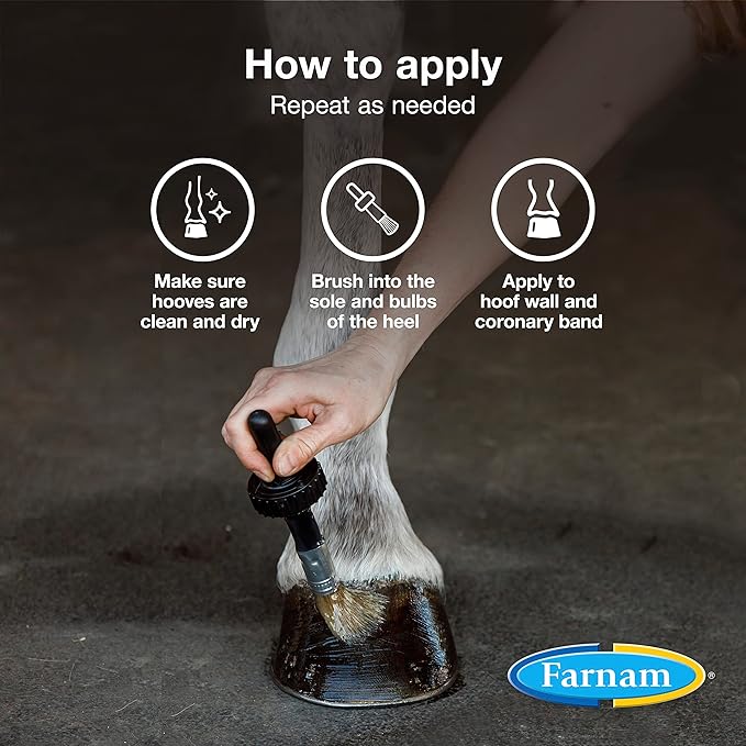 Farnam Horseshoer's Secret Deep-Penetrating Hoof Oil for Horses, Conditions Dry Hooves and Prevents Cracks, Splits and Contracted Heels, Contains Avocado Oil, 32 Oz.-PawvioPets