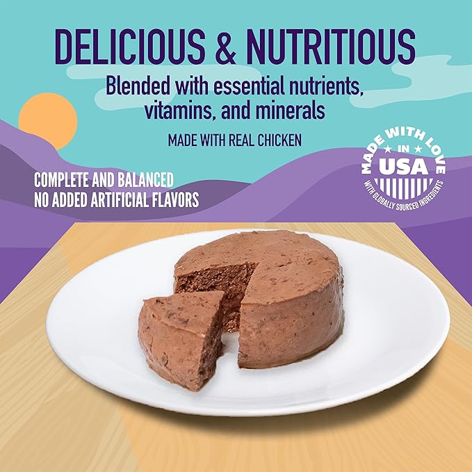 A Strong Heart Canned Wet Cat Food, Chicken Dinner Paté - 3 oz Cans (Pack of 24), Made in The USA with Real Chicken-PawvioPets