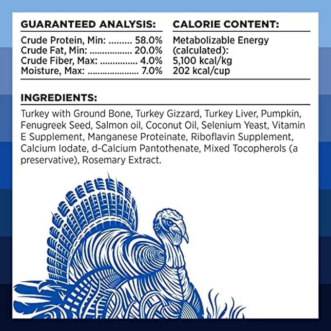 BIXBI Rawbble Freeze Dried Dog Food, Turkey Recipe, 26 oz - 96% Meat and Organs, No Fillers - Pantry-Friendly Raw Dog Food for Meal, Treat or Food Topper - USA Made in Small Batches-PawvioPets