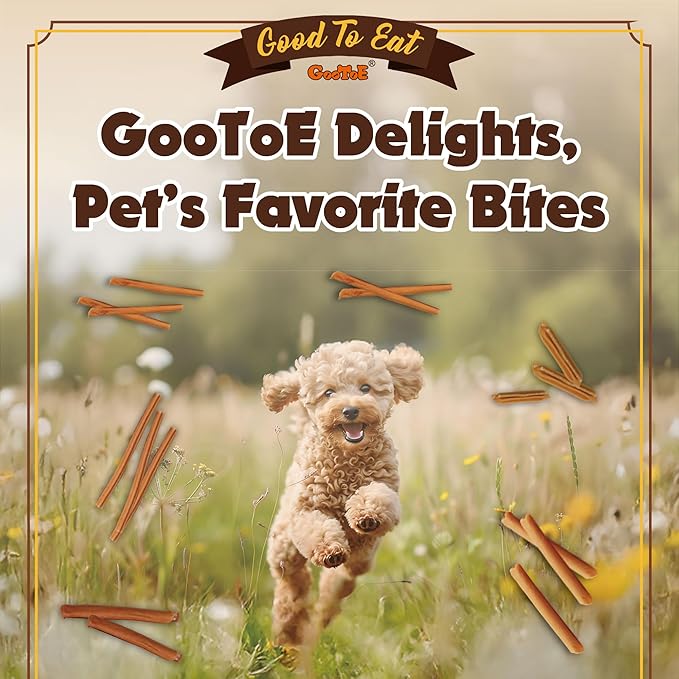 Gootoe Chicken Dog Treats – Chicken Sticks with Sweet Potato 1.5 lb – All Natural, Grain-Free, Low Fat, Premium Training Chews, Healthy & Easily Digestible-PawvioPets
