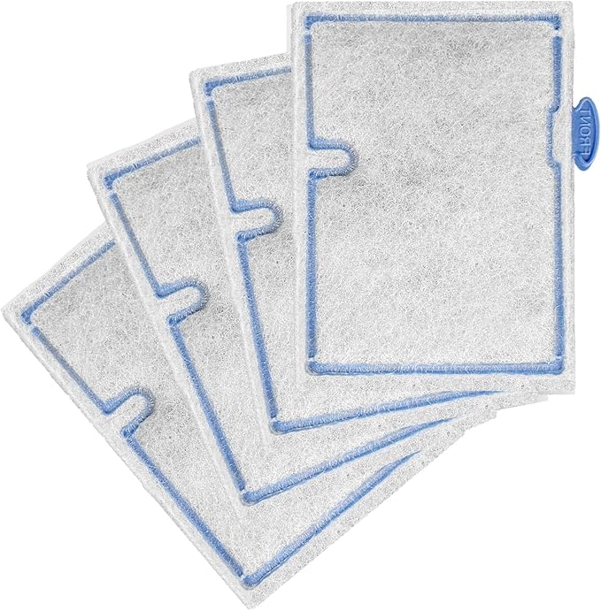 4 Packs Small Aquarium Filter Cartridges Replacement Filter Pad Compatible with QuietFlow E Internal Power Filter 10 and 1/2.5/5 Gallon Minibow Aquarium Filters-PawvioPets