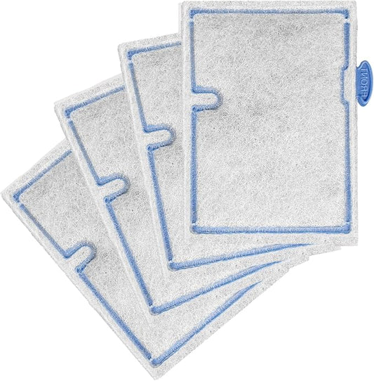 4 Packs Small Aquarium Filter Cartridges Replacement Filter Pad Compatible with QuietFlow E Internal Power Filter 10 and 1/2.5/5 Gallon Minibow Aquarium Filters-PawvioPets