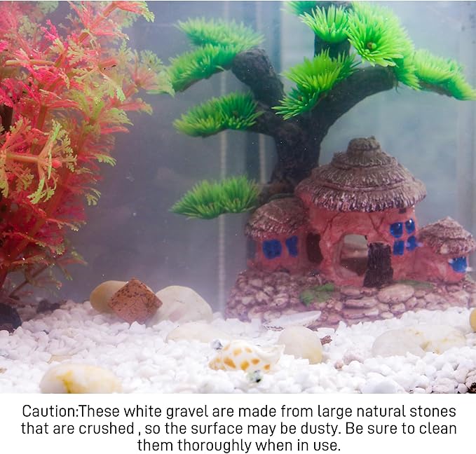 45lb White Cactus Pea Gravel Rocks,1/4 Inch Pebbles for Indoor Plants, Natural Succulent Rock and River Rocks Decorative for Aquariums, Vases, Outdoor Gardening, Top Dressing for Potted Plants-PawvioPets