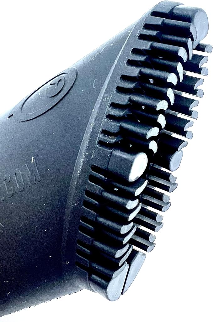 Buff Brite Fur Remover PRO II (2.0) with Fang Adapter - Dog and Cat Grooming Tool, Vacuum Attachment for Pet Hair Removal-PawvioPets