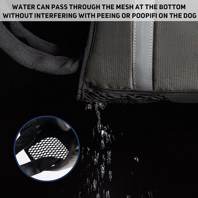 COODEO Mobility Dog Lift Harness, Emergency Carry Sling, Pet Rear Leg Support Rehabilitation Lifts Vest, Dog Carrier for Senior Dogs Joint Injuries, Arthritis (Military Green, M)-PawvioPets