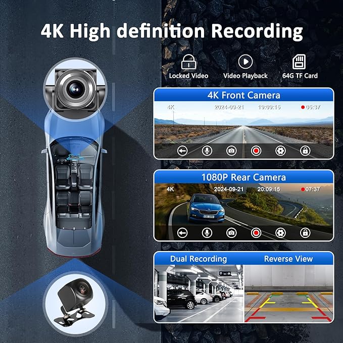 Apple carplay & Android Auto,Wireless Double din 10.26 inch Dash Cam with Front Camera and Backup Camera.GPS Navigation,Mirror Link/Voice Control/Bluetooth for Car RV Pickup Bus Trailer.etc-PawvioPets