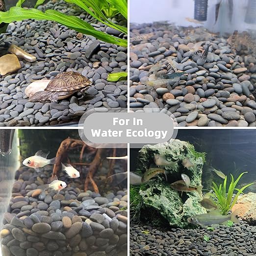 7lb Natural River Rocks Pebbles for Plants & Succulents, Decorative Outdoor Landscaping Garden Rocks, Mexican Beach Pebbles for Aquarium & Vase Decor-PawvioPets