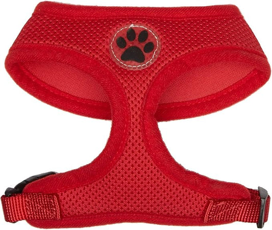 BINGPET No Pull Dog Harness for Small Medium Dogs,All Weather Mesh Step in Vest Harness for Small Dogs,Breathable Mesh Puppy Cat Harnesses,Step-in Air Dog Harness for for Small Dogs,Red,Small-PawvioPets