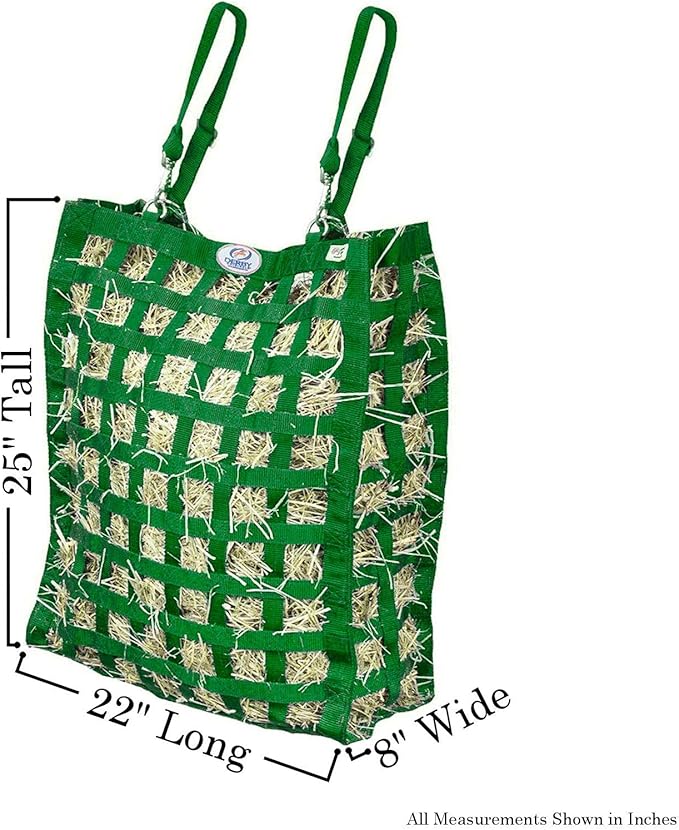Derby Originals Superior Slow Feeder Horse Hay Bag with Super Tough Bottom and 1 Year Warranty-PawvioPets