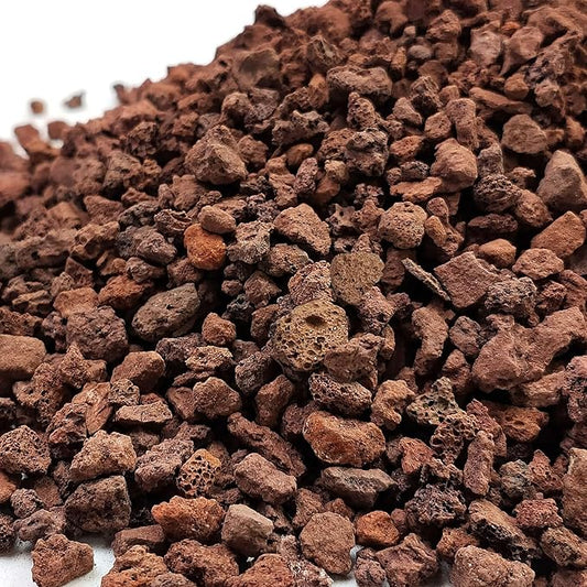 2 lbs Red Lava Rocks for Plants,1/4 Inch Crush Volcanic Rock Gravel Potting Mix for Succulent Cactus Bonsai Aquarium Fire Pits and Garden Landscaping-PawvioPets